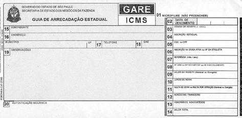 Importação & Exportação sem Complicação - 221 GUIA DE ARRECADAÇÃO ESTADUAL - ICMS.