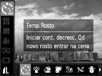 Fotografar em Cenas Especiais H Fotografar em interiores (Interior) Permite fotografar em interiores com cores naturais.