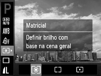 Fotografar com o Bloqueio AF É possível bloquear a focagem. Depois de bloquear a focagem, a distância focal não será alterada mesmo que retire o dedo do botão do obturador. Bloqueie a focagem.