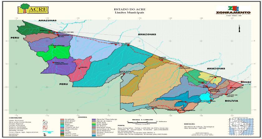 Data Direção Título Projeção Simbologia Legenda Escala Fonte: http://www.ac.gov.br/asseimp/mapas/acrepoliticog.