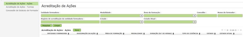 4. Formação do Pessoal não Docente 4.1 Acesso à aplicação Após entrada no SIGRHE, o utilizador deverá selecionar o separador Situação Profissional.