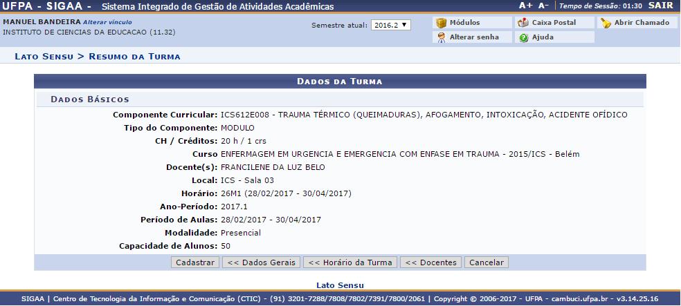 2) Consultar/Alterar/Remover Esta área do SIGAA permitirá que os usuários do sistema na PROPESP (que