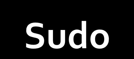 O comando sudo permite a usuários comuns obter privilégios de outro usuário, em geral o super usuário (root), para executar tarefas específicas dentro do sistema de maneira segura e controlável pelo