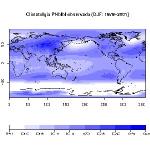 De maneira geral pode ser observado na Figura 1 que as principais características climatológicas da pressão ao nível médio do mar foram bem representadas pelo modelo do CPTEC, visto que, ao comparar