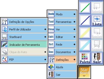 Capítulo 1 Escrever Texto no StarBoard O ponto de início para utilizar o StarBoard é gravar informações no quadro como dados digitais.