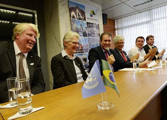 Estratégia para Redução de Desatres Naturais da ONU, David Stevens, no dia 19 de julho.