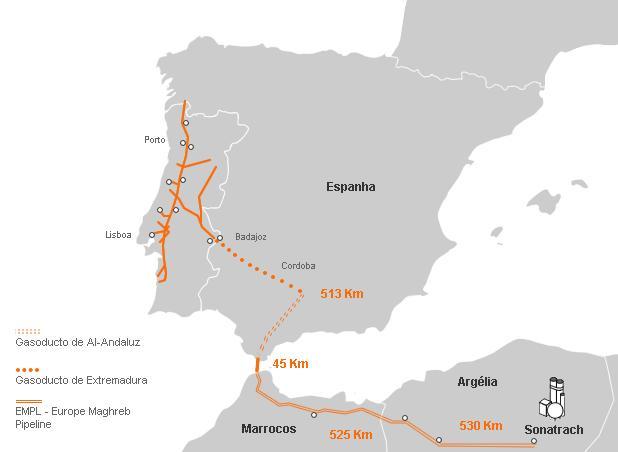 2. Revisão da literatura 2.2. Enquadramento do sector do gás natural junto à zona litoral de forma a suprir as necessidades energéticas dos centros populacionais de maior dimensão, como demonstrado pela Figura 2.