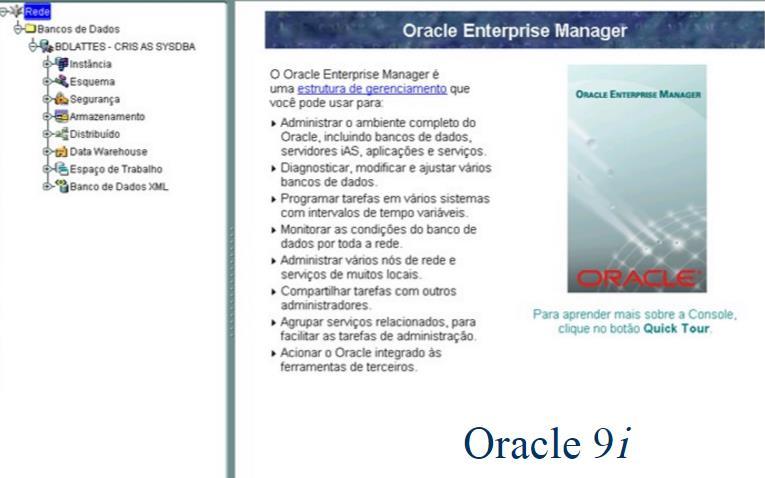 SBDG Exemplos: - ORACLE; - MySQL - SQL Server -