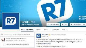 sociais do PORTAL R7 a promoção.