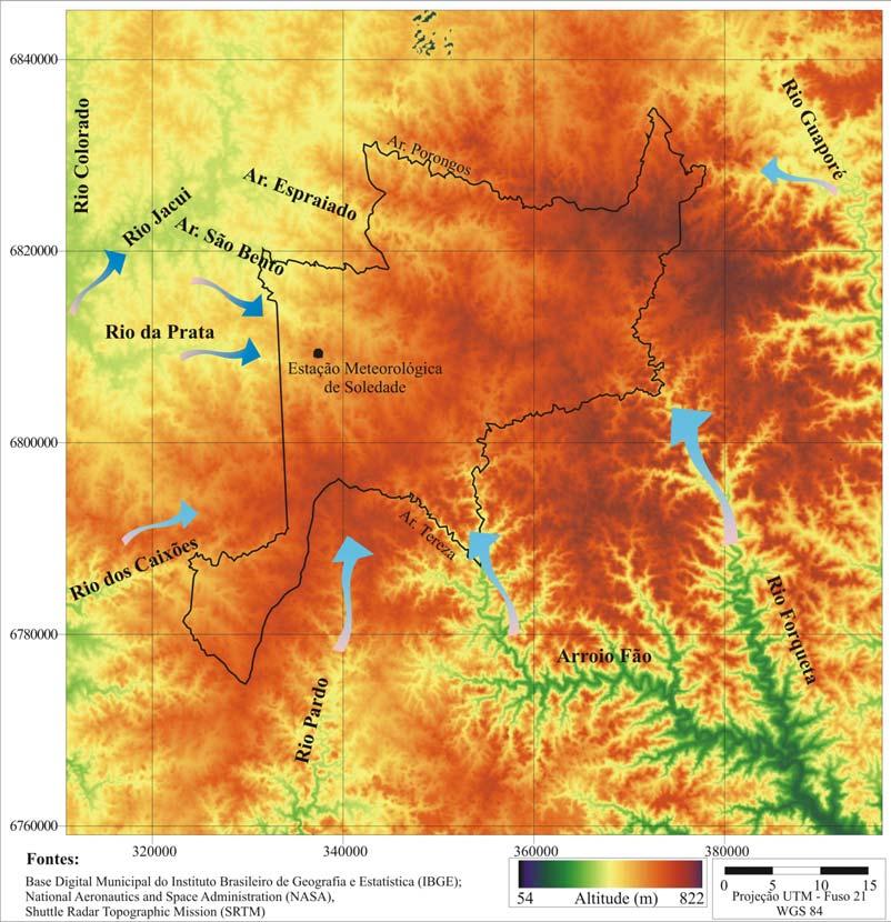 Considerando as estações do planalto e da Serra do Nordeste, podemos destacar que o fator altitude não é o único determinante da elevada precipitação em Soledade.