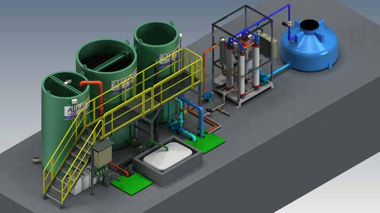 Tratamento de Água Estação para Tratamento de Água Potável - ETAP 01 Aplicação Este sistema foi projetado para tratar água para finalidade de consumo humano e animal.