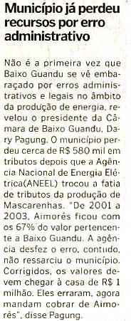 Veículo: A Gazeta Data: 17/07/05 Caderno: Cidades Página: 12