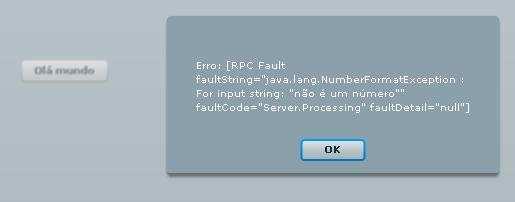 Repare que não será possível fazer a conversão da string não é um número para um valor numérico válido, logo, será lançada uma exceção do tipo NumberFormatException.