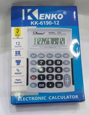 R$ 1,95 CALCULADORA KK-6190-12 DIGITOS