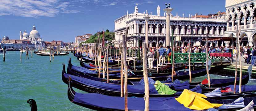 novidade Praça de São Marcos, onde desembarcaremos, breve tour de orientação. Poderá existir oportunidade de ir a uma fábrica e assistir à criação de verdadeiras obras de arte em cristal.