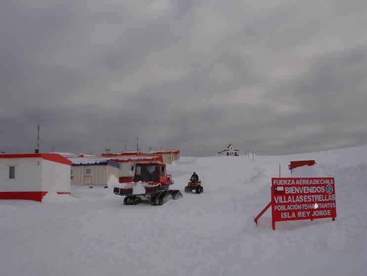 A travessia de Punta Arenas para a Base Aérea Antártica Presidente Frei é feita em