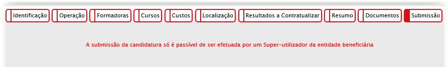 Processo de candidatura Formulário (principais