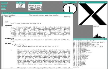 Evolução Em 1984, o MIT desenvolveu o X Window System, que como o seu nome diz, é um sistema gráfico de Janelas para o Unix.