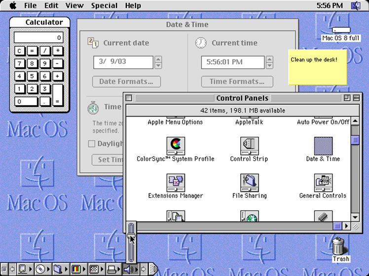 MacOS Copland System 8-1997 Multi tarefas melhorado Arquivos poderiam ser