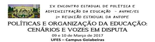 A DEMOCRATIZAÇÃO DA GESTÃO ESCOLAR BRASILEIRA: AÇÃO GESTOR DEMOCRÁTICO DENTRO DA ESCOLA EIXO: 2 - Políticas de Gestão e de Avaliação SOUZA, Rosa Arlene Prasser de 1 JESUS, Eliana Claudino de 2 RESUMO