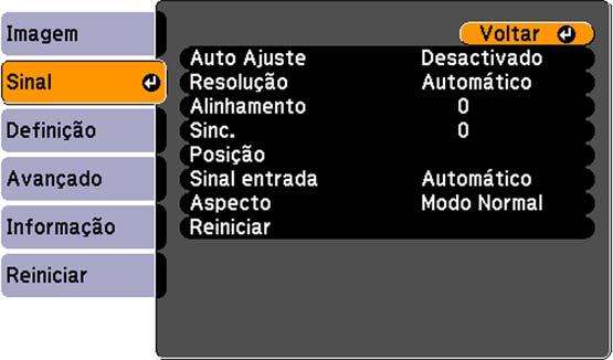 Configuração Opções Descrição Ajuste de cor Barras deslizantes para cada cor Ajusta a intensidade de tons individuais na imagem.