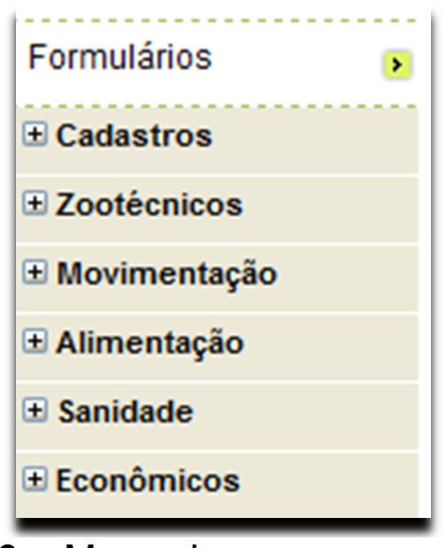 Os formulários devem ser impressos e levados a campo para realização da coleta dos dados. Eles são acessados pela opção de menu Formulários (Ilustração 16).