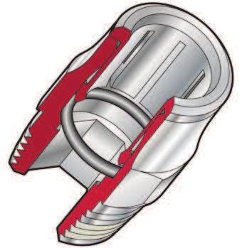 inserção do tubo para rápida montagem Sextavado interno nas conexões retas permite montagem em espaços reduzidos Para uma montagem simples e rápida de circuitos pneumáticos Disponíveis em uma ampla
