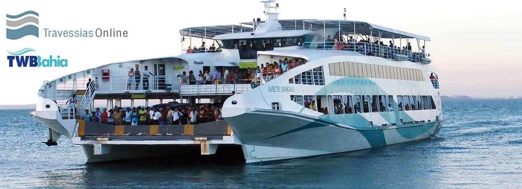 Ferryboat é utilizado na Travessia Salvador/Itaparica.