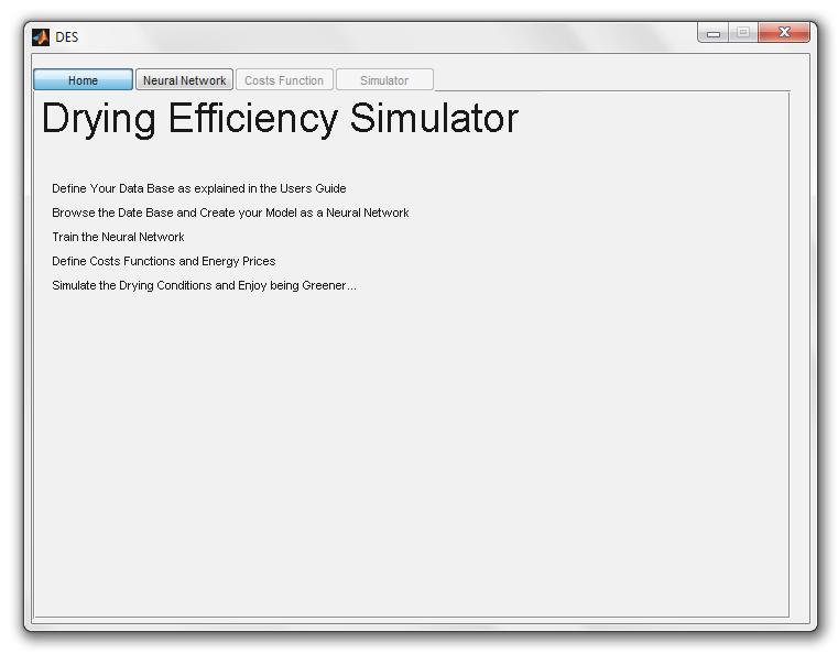 de secagem e de custos, foi desenvolvida uma ferramenta GUI (Graphical User Interface) em ambiente MATLAB. Figura 3.