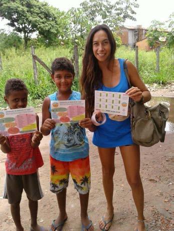 3.1 Monitoramento Educação Ambiental Con<nuamos a campanha porta a porta, algumas reuniões de bairros, comércios, igrejas e outros grupos representantes da comunidade.