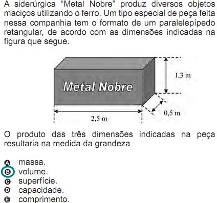 6 Referentes à competência 2 - Utilizar o conhecimento geométrico para realizar a leitura e a representação da realidade e agir sobre ela encontrou-se 25 (12 de 2009 e 13 de 2010) questões em que era