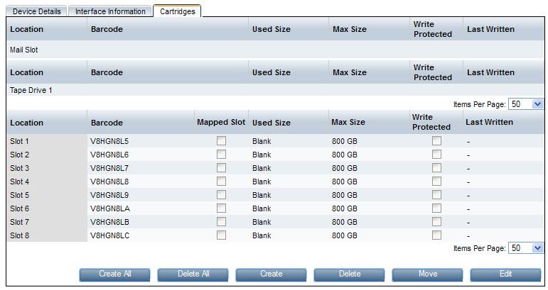 Tabela 10 Informações da interface FC (continuou) Campo WWN de porta, Porta 1/Porta 2 Número de logins Descrição Ele é gerado automaticamente pelo Sistema de backup HP StoreOnce para dispositivos FC.