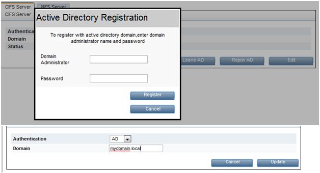 Forneça as credenciais (<Domain Name>\< User Name> e <Password>) do Administrador de domínio ou um usuário delegado com direitos Administrativos de Domínio e