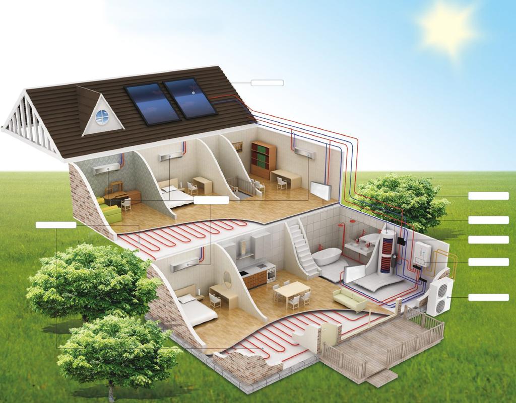 Toronto Plus 4 Toronto Plus Solução Ecológica para o Aquecimento Central e Águas Quentes Sanitárias Painel Solar Ventiloconvectores Acumulador Piso Radiante Grupo Hidráulico Módulo Solar Unidade