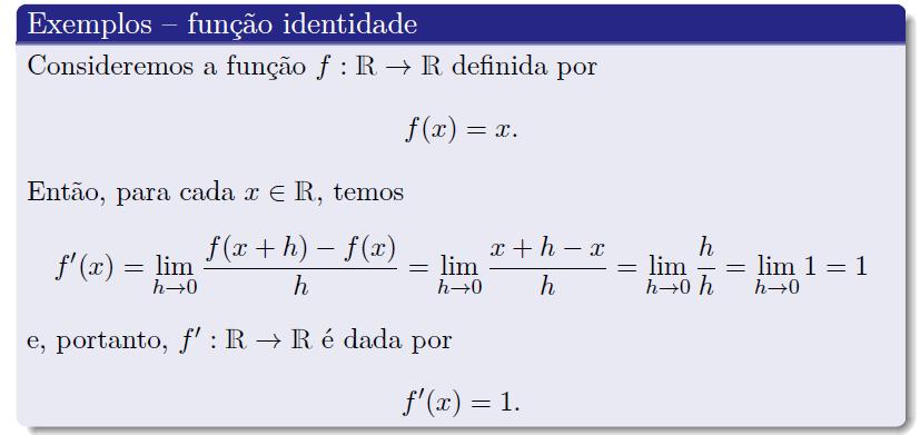 Derivadas.