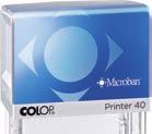 46 MICROBAN STAMPS Linha Printer Pocket Stamp Plus Printer 10 Microban 10 x 27 mm número de linhas recomendado 3 A E/10 10 x 27 mm Printer 20 Microban 14 x 38 mm número de linhas recomendado 4 A E/20