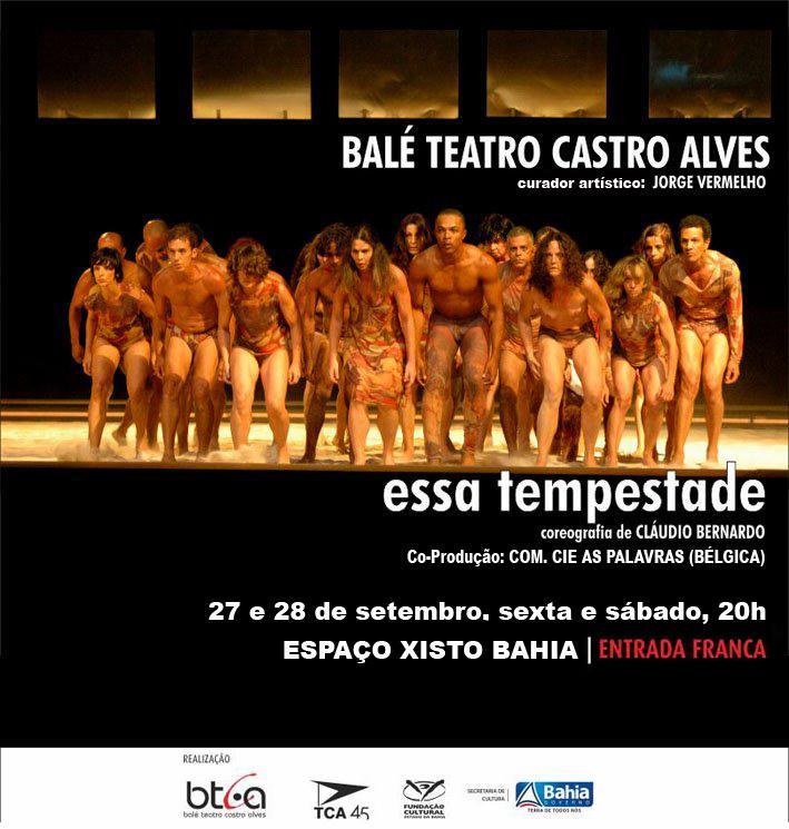 Título do evento: Essa Tempestade (Adulto) Com: BTCA Breve descrição do evento: Essa tempestade da qual nós fomos feitos, que circula dentro de nós, no nosso sangue constituído de índios, europeus e