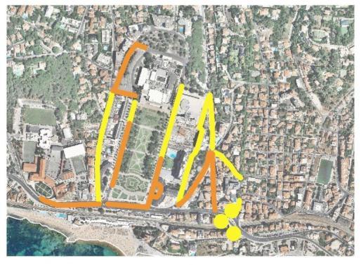 todas as Oferta vias em que é permitido o estacionamento no interior Rotação tarifada na via pública pontualmente à Estação de Comboios, Mercado, Procura actual e diurna na via pública Taxa de