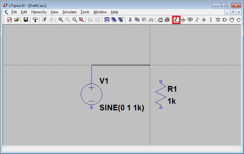 Figura 6: Criação do diagrama esquemático. Figura 7: Abrindo as opções de configuração de simulação.