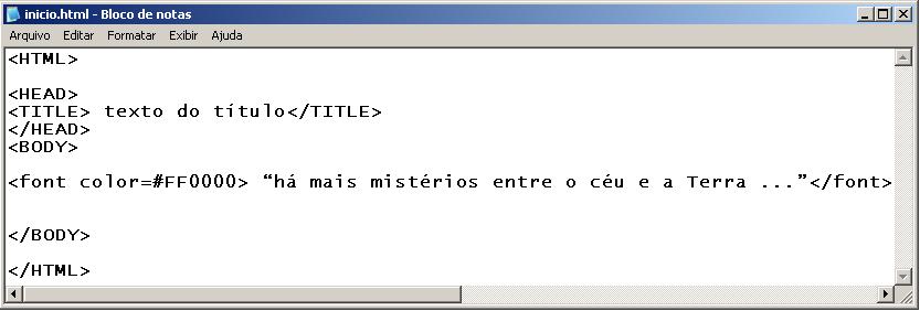 Formatação de textos : parágrafo<p> </p> alinhamento a esquerda <left> </left> alinhamento centralizado<center> </center> negritar<b> </b> <h1></h1>.