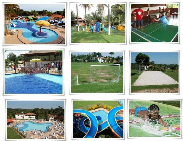 Estrutura disponibilizada: * Piscinas com bar * Piscina Infantil * Toboágua * Playground infantil * Salão de jogos * Campo de futebol * Quadra de