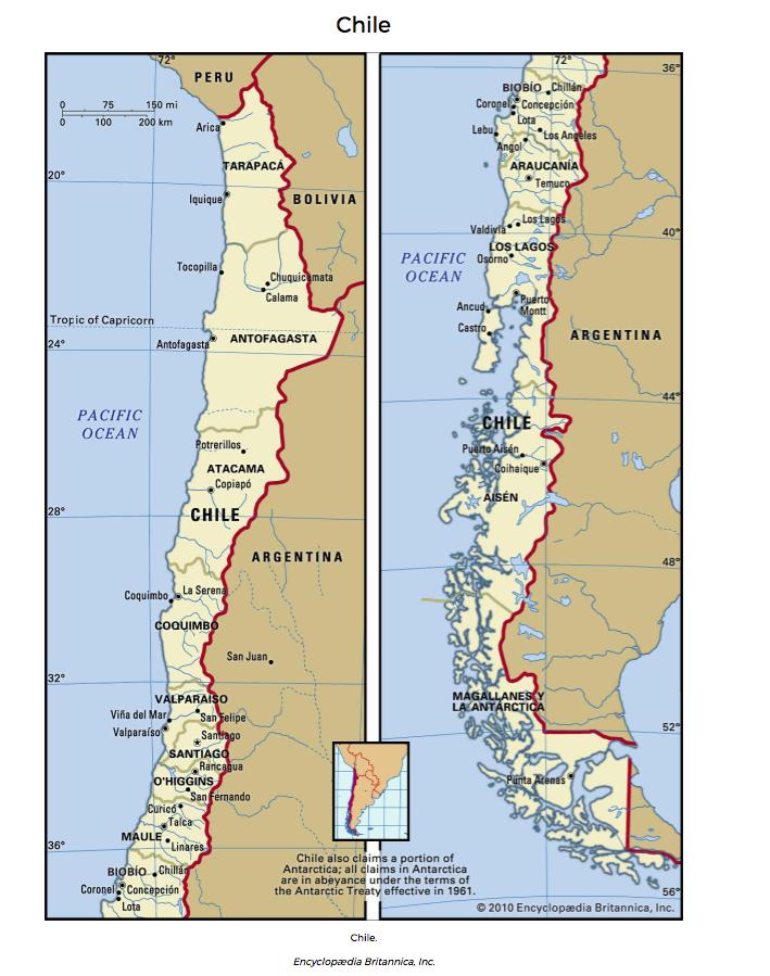 Chile: alguns dados geopolíticos