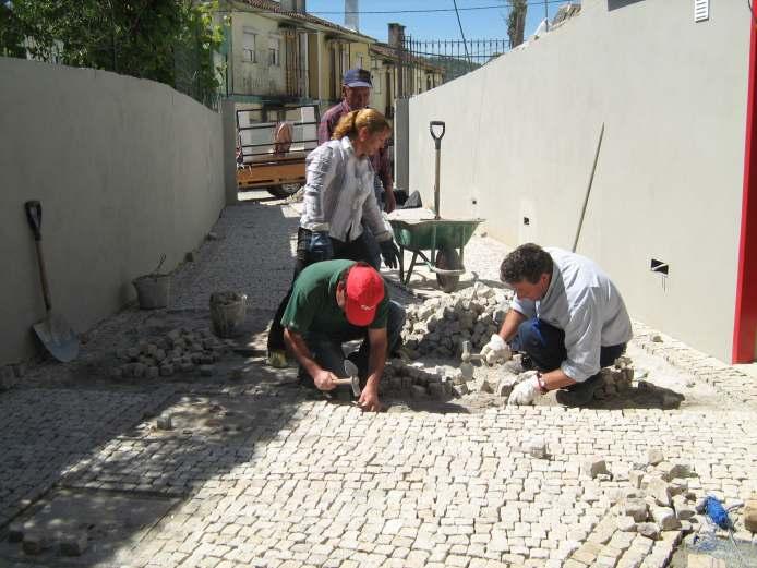 Pavimentação do acesso ao