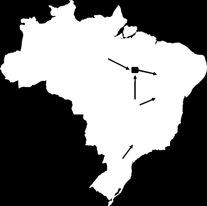 3. INTERCÂMBIOS DE ENERGIA ELÉTRICA 3.1. Principais Intercâmbios Verificados Em abril de 217, o subsistema Norte manteve o perfil exportador verificado no mês anterior, totalizando 3.