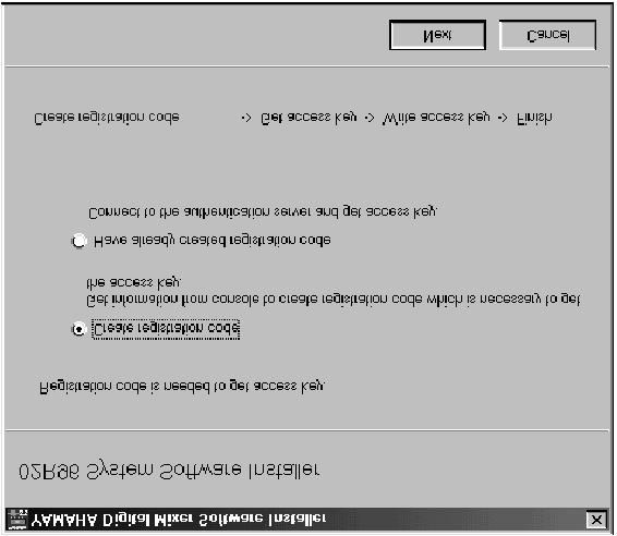 7 Selecione [Get access key from authentication server], e em seguida clique em [Next]. 10 Aparece a mensagem Console s FLASH UPDATE is Ver1.