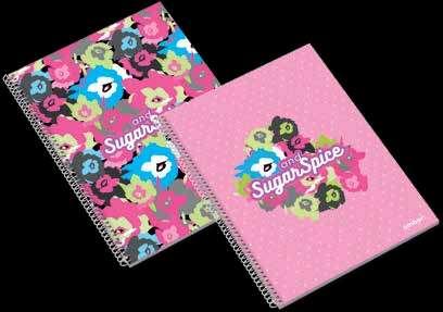 Sugar & Spice A5 Caderno Espiral COD 100 306 770116 Cad Esp A5 80F Sugar & Spice P A5 Spiral Book 80sh Sugar & Spice Lin ES