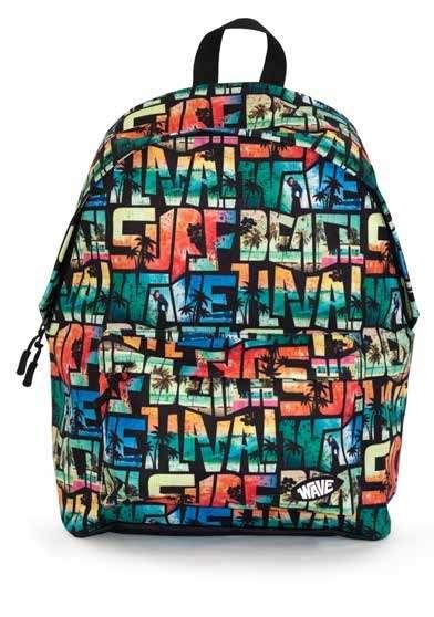 wave Mochila Escolar < (32 42 14,5 cm) COD 616 1200 930 016 Mochila EscolarWave School Backpack Wave ES