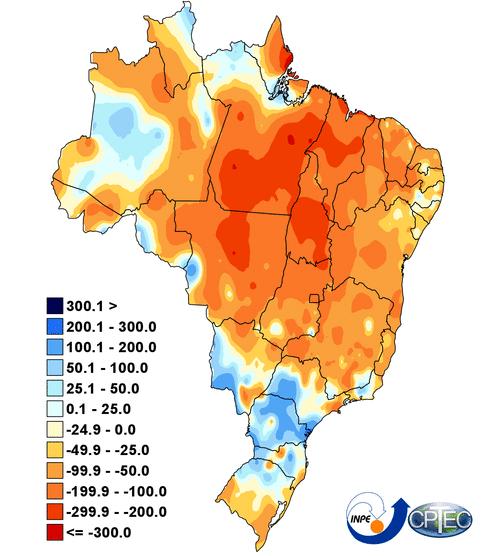 2. Condições meteorológicas observadas no trimestre JFM no Brasil.