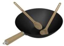 2000014582 WOK Com utensílios de bambu MÓDULO CULINARIO