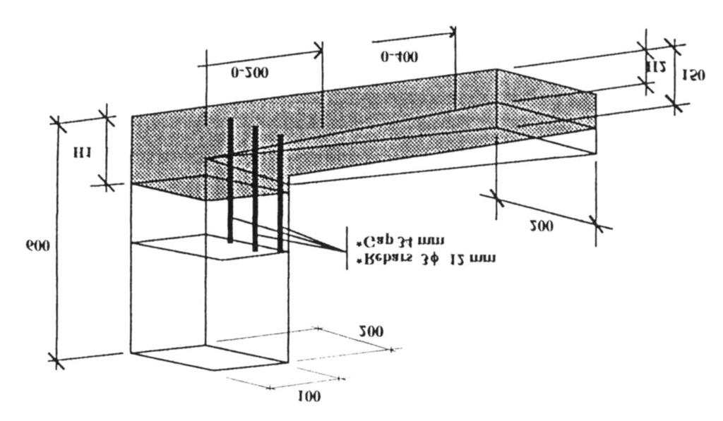 Materiais usados e ensaios realizados divulgado e utilizado. a) 3φ12 // 41mm Figura 4-7 Ensaio de L Box. a) adaptado de [Petersson et al., 1998] 4.